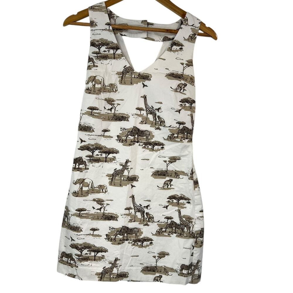 BANANA REPUBLIC Safari Animal Dress Sleeveless SZ 4